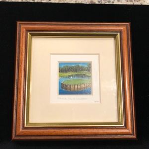 Miniature print 17th hole at Sawgrass